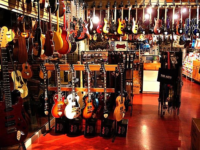 Guitarras na loja
